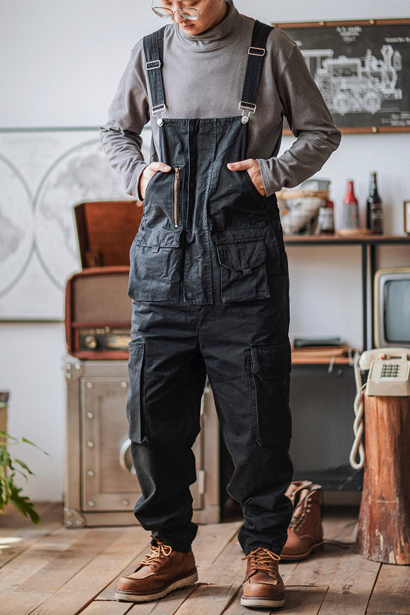 Gefomuofe Salopette en jean pour homme - Pantalon long - Rétro - Denim - Salopette de travail - Bretelles - Réglable - Décontractée - Court - Vêtement de travail - Coupe ajustée, a noir, L Gefomuofe Salopette en jean pour homme - Pantalon long - Rétro - Denim - Salopette de travail - Bretelles - Réglable - Décontractée - Court - Vêtement de travail - Coupe ajustée, a noir, L