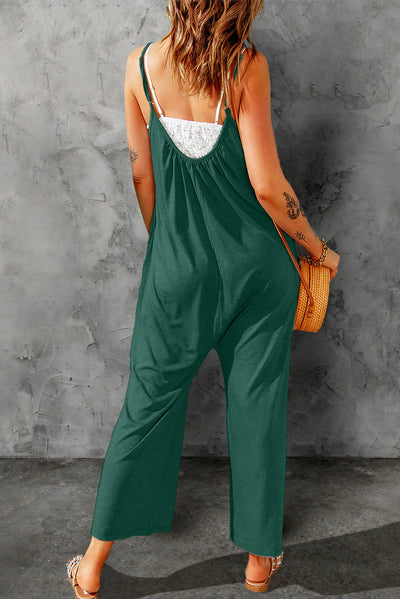 Women's Spaghetti Strap Wide Leg Jumpsuit