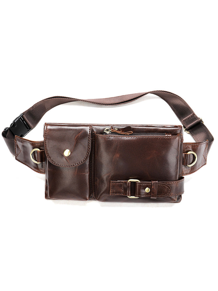 Men's Genuine Leather Waist Bag