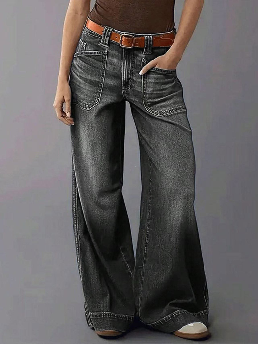 Jean taille haute ample d'inspiration vintage