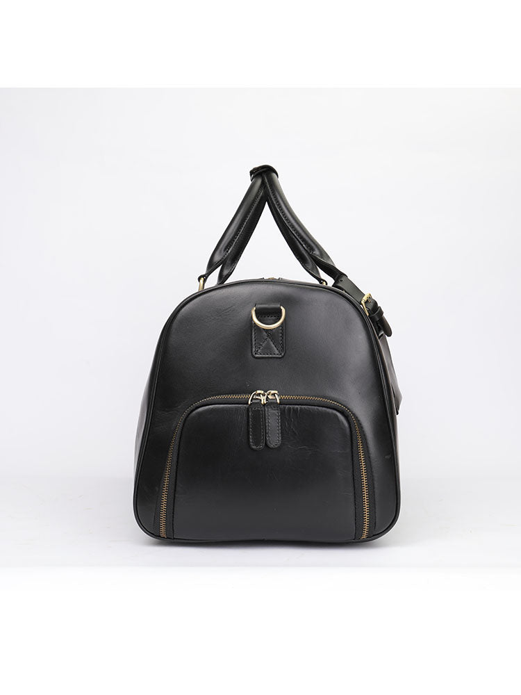 Premium Crazy Horse Leather Duffle Bag
