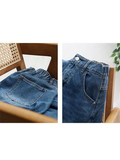 A-Line Flared Denim Maxi Skirt