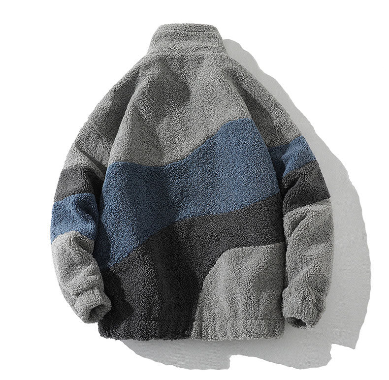 Men's Color-Block Sherpa Fleece Jackets