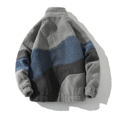 Men's Color-Block Sherpa Fleece Jackets