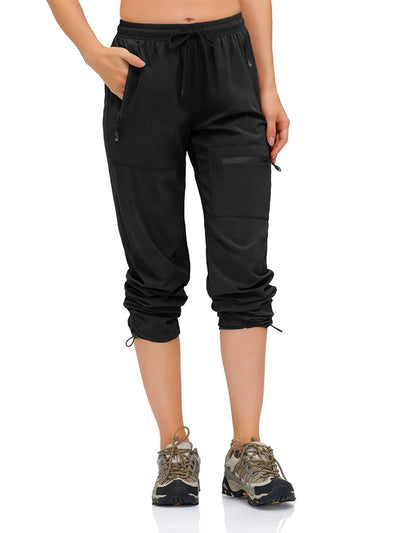 Women's Drawstring Stretch Jogging Pants Outdoor Quick-Drying Sweatpants