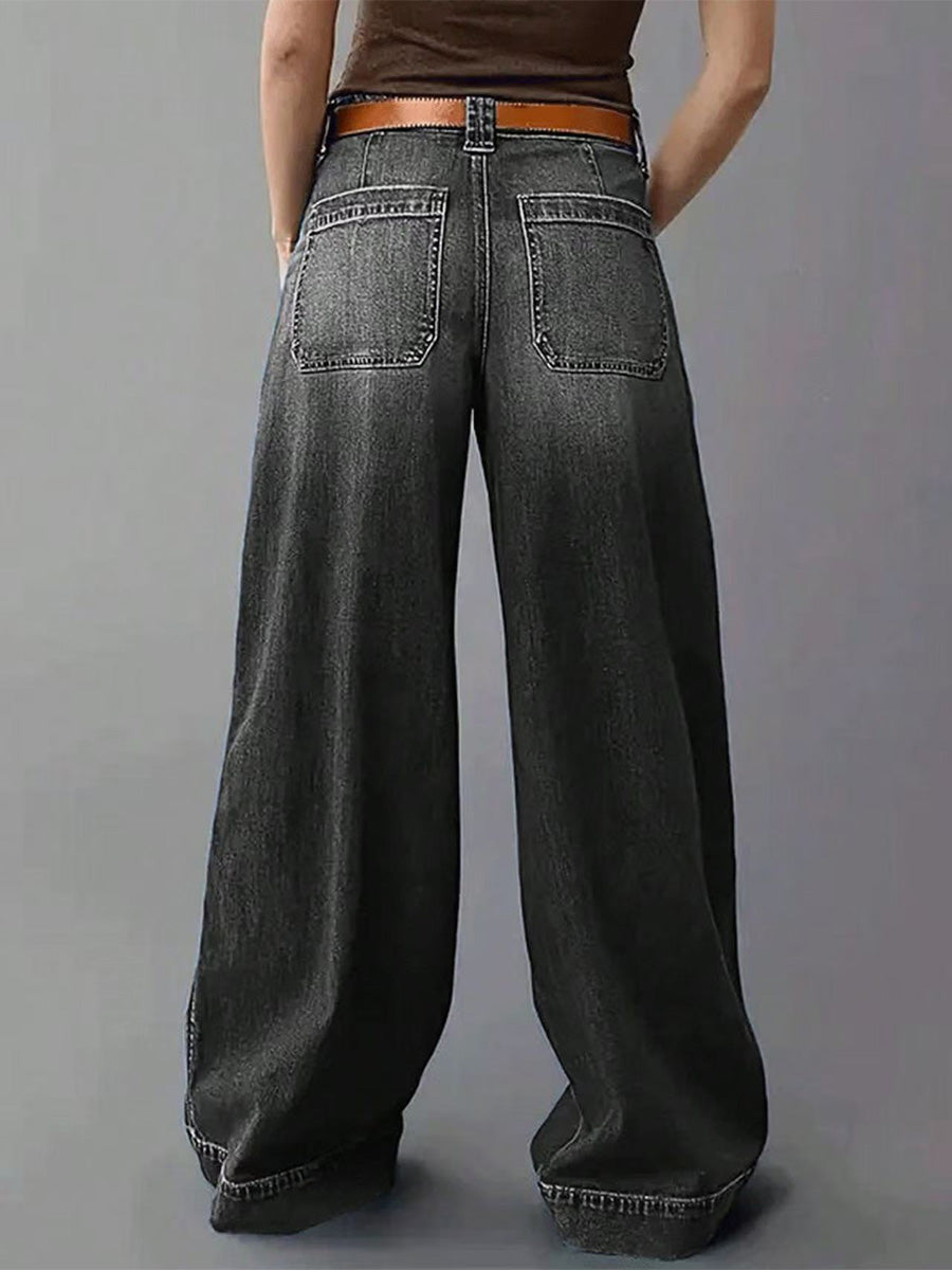 Jean taille haute ample d'inspiration vintage
