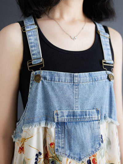 Robe longue ample en jean d'inspiration vintage
