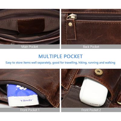 Men's Genuine Leather Waist Bag