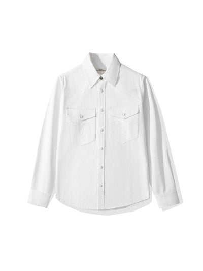Chemise en jean rayée d'inspiration vintage pour homme