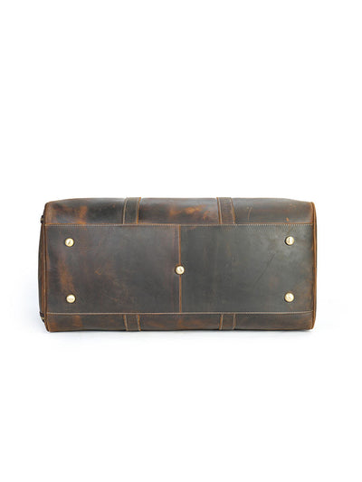 Premium Crazy Horse Leather Duffle Bag