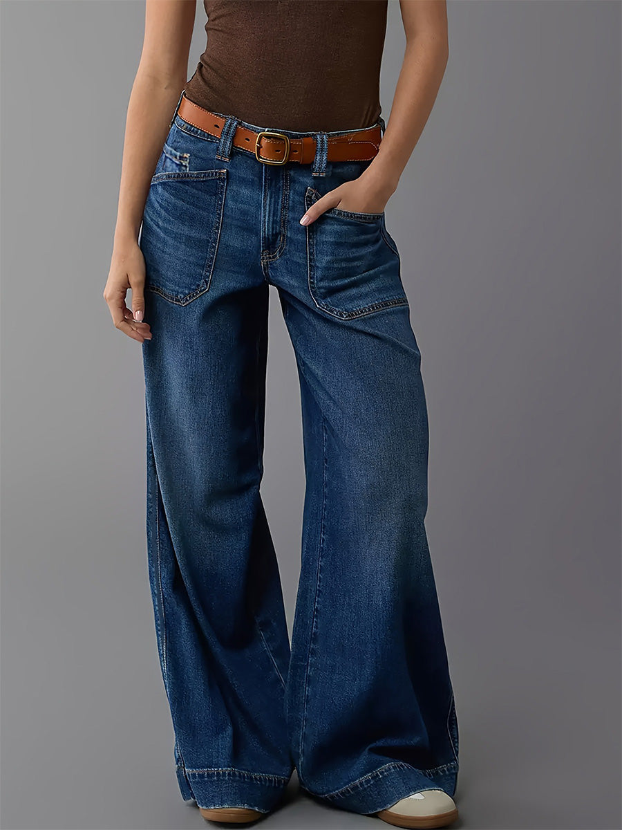 Jean taille haute ample d'inspiration vintage