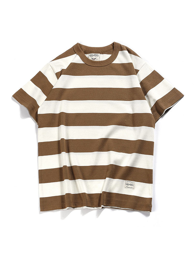 Men's Striped Crew Neck Tee
