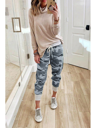 Pantalon à rayures style décontracté