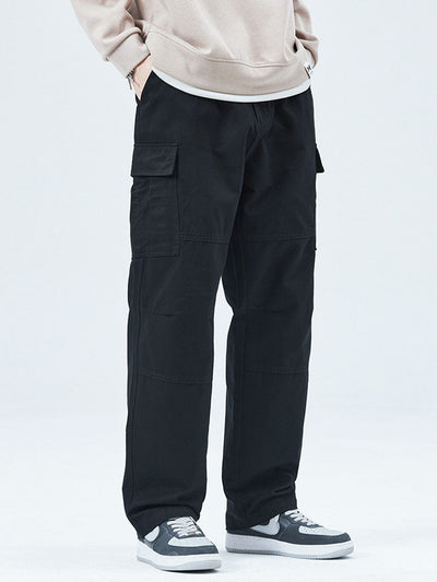 Men's Cotton Loose-Fit Cargo Pants