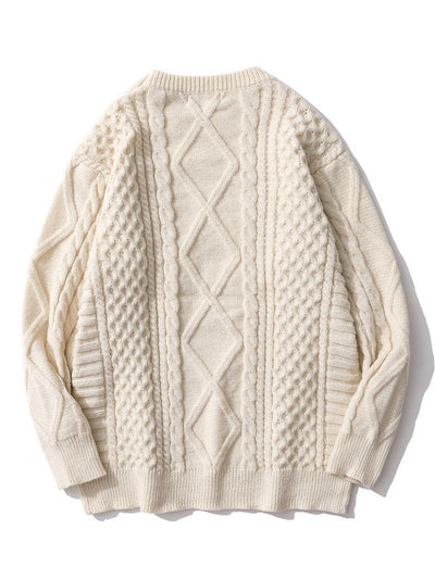 Men's Vintage-Inspired Cable Aran Sweater