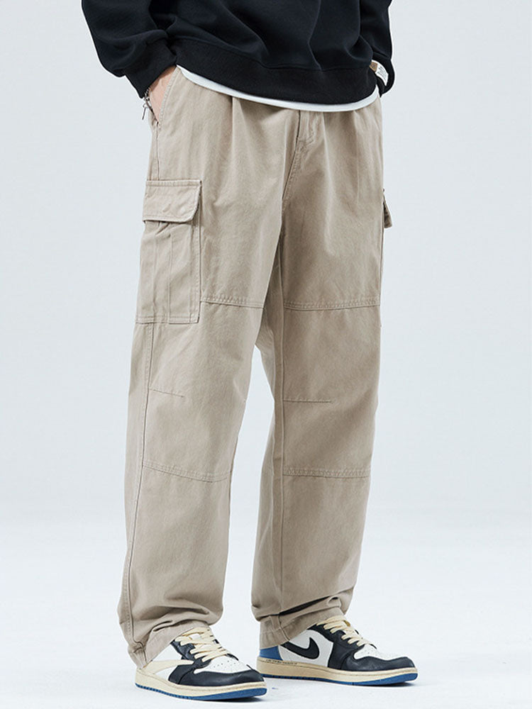 Men's Cotton Loose-Fit Cargo Pants