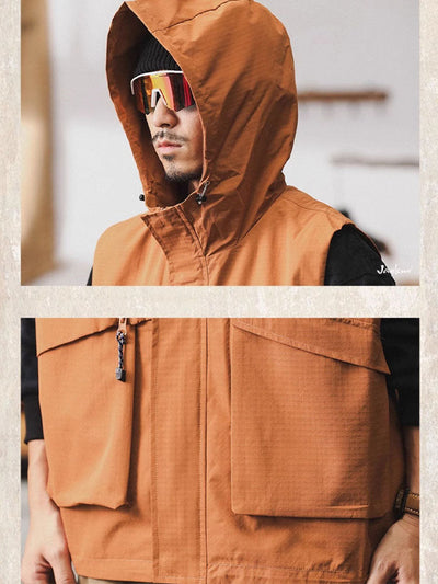 Men's Hooded Utility Vest