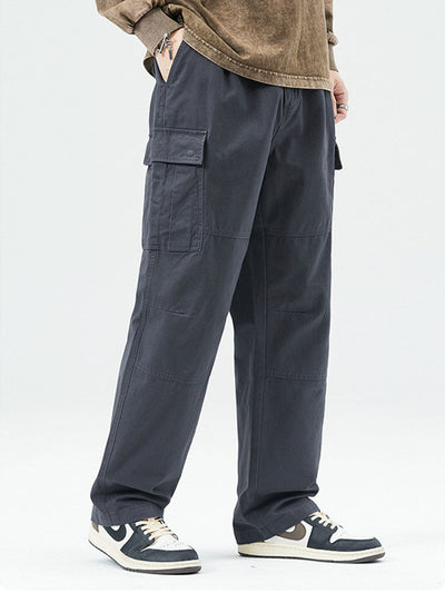 Men's Cotton Loose-Fit Cargo Pants