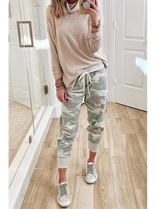 Pantalon à rayures style décontracté