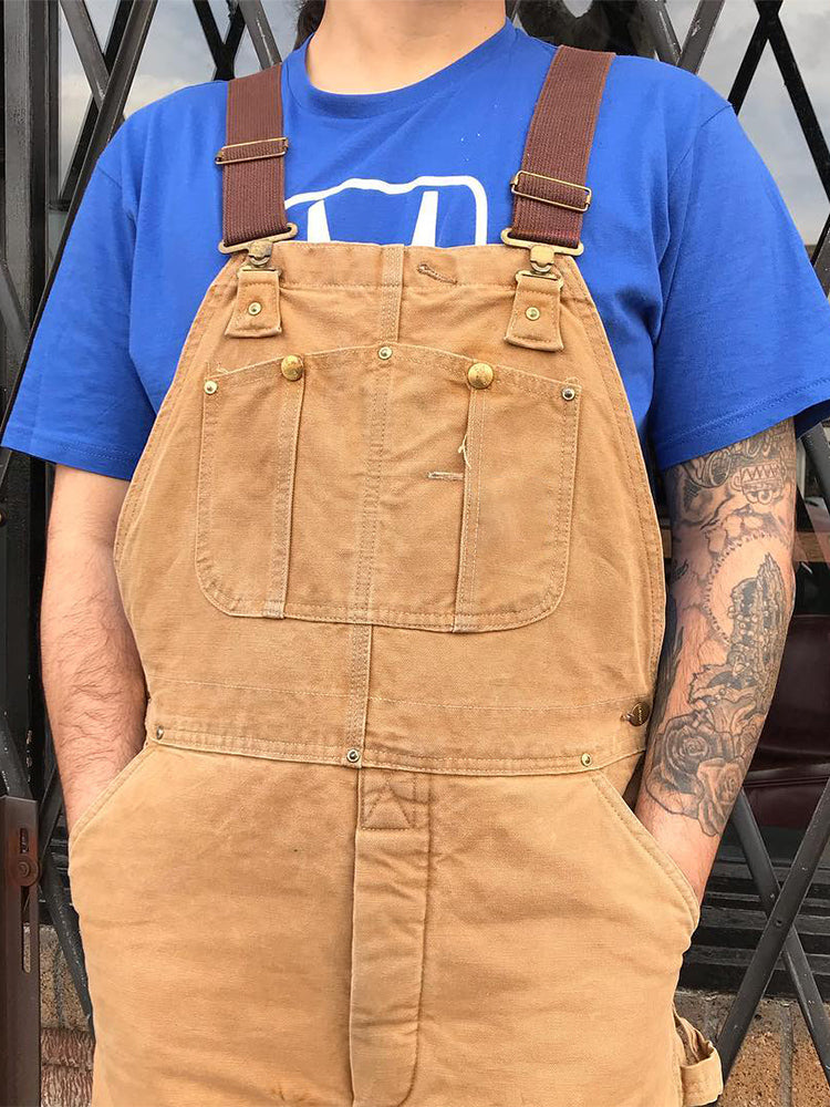 Men's Duck Bib Overalls Canvas Workwear Dungarees