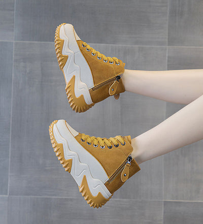 Women’s Trendy High-Top Platform Sneakers with 7cm Chunky Height