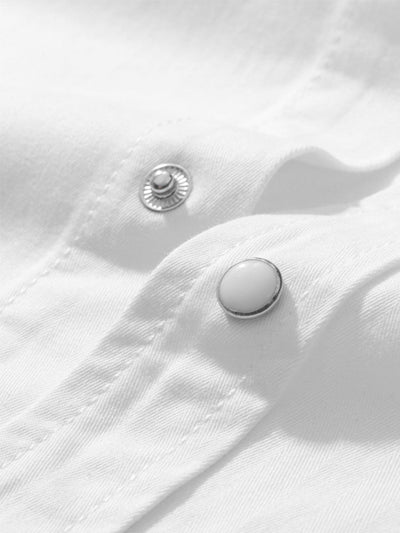 Chemise en jean rayée d'inspiration vintage pour homme