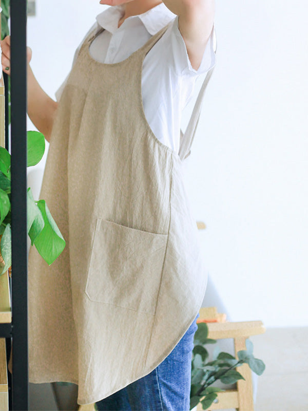 Women's Cross Back Cotton Apron