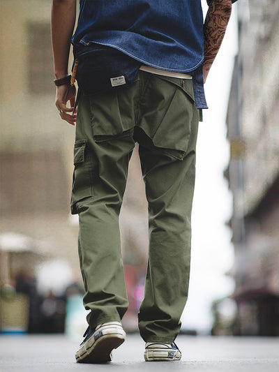 Men's Cargo Pants with Unique Asymmetrical Pockets