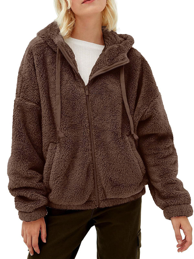 Fleece Oversized Full-Zip Hoodie