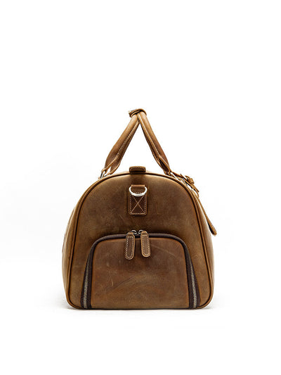 Premium Crazy Horse Leather Duffle Bag