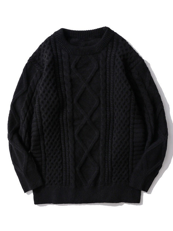 Men's Vintage-Inspired Cable Aran Sweater