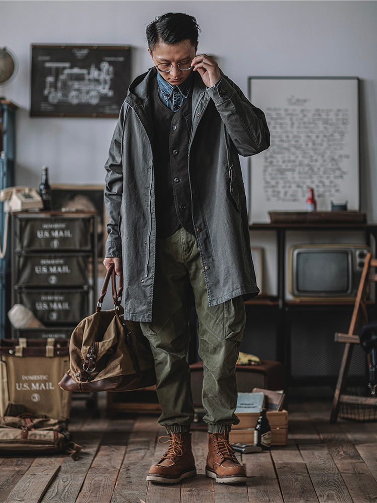 ジャケット・アウター NOS DEADSTOCK M-51 PARKA porter classic Veste parka Madepants M51 pour homme, manteau militaire à capuche