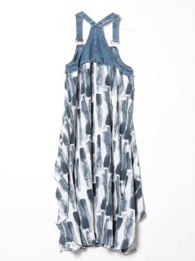 Robe longue ample en jean d'inspiration vintage