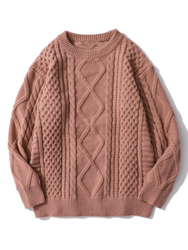 Men's Vintage-Inspired Cable Aran Sweater