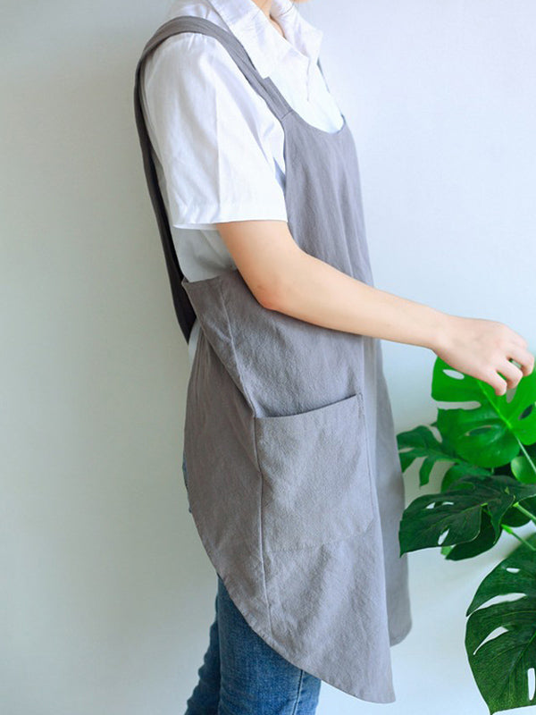 Women's Cross Back Cotton Apron