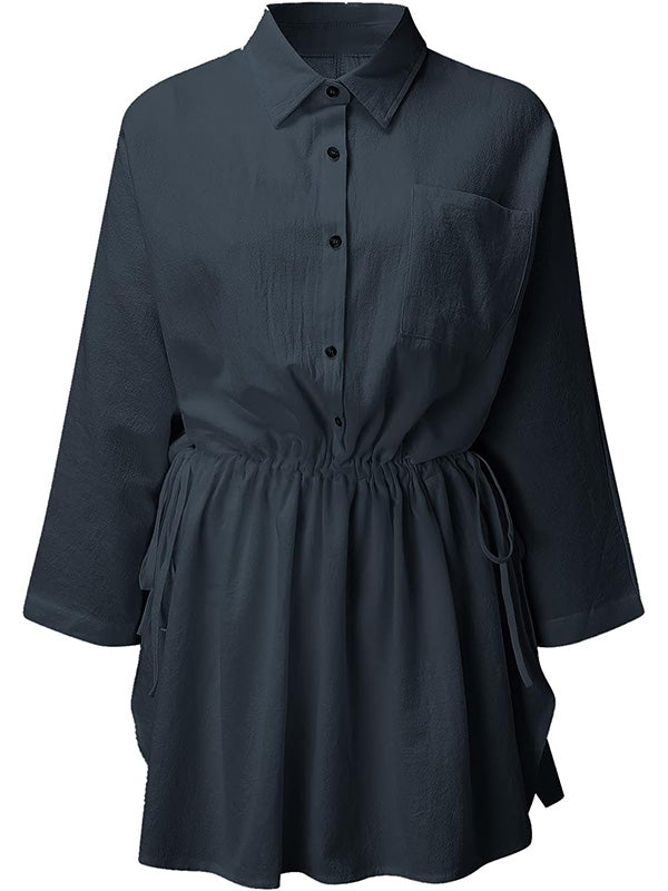 Women's Casual Loose Fit Shirt Dress