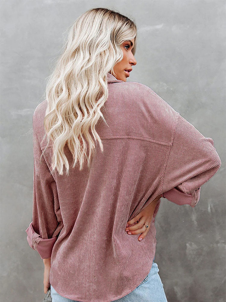Women's Corduroy Button-Down Shirts