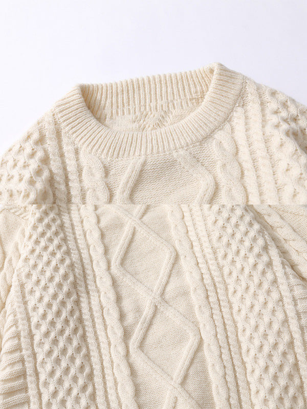 Men's Vintage-Inspired Cable Aran Sweater