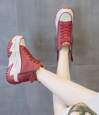 Women’s Trendy High-Top Platform Sneakers with 7cm Chunky Height