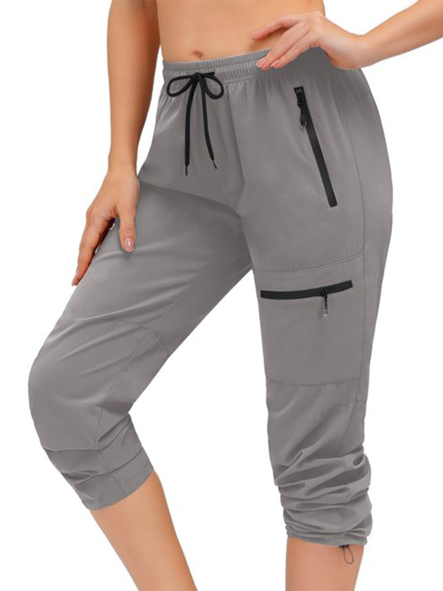 Women's Drawstring Stretch Jogging Pants Outdoor Quick-Drying Sweatpants