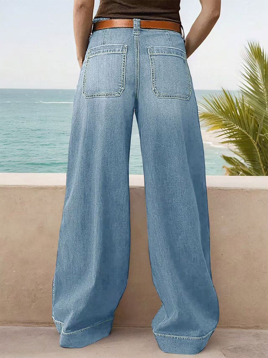 Jean taille haute ample d'inspiration vintage