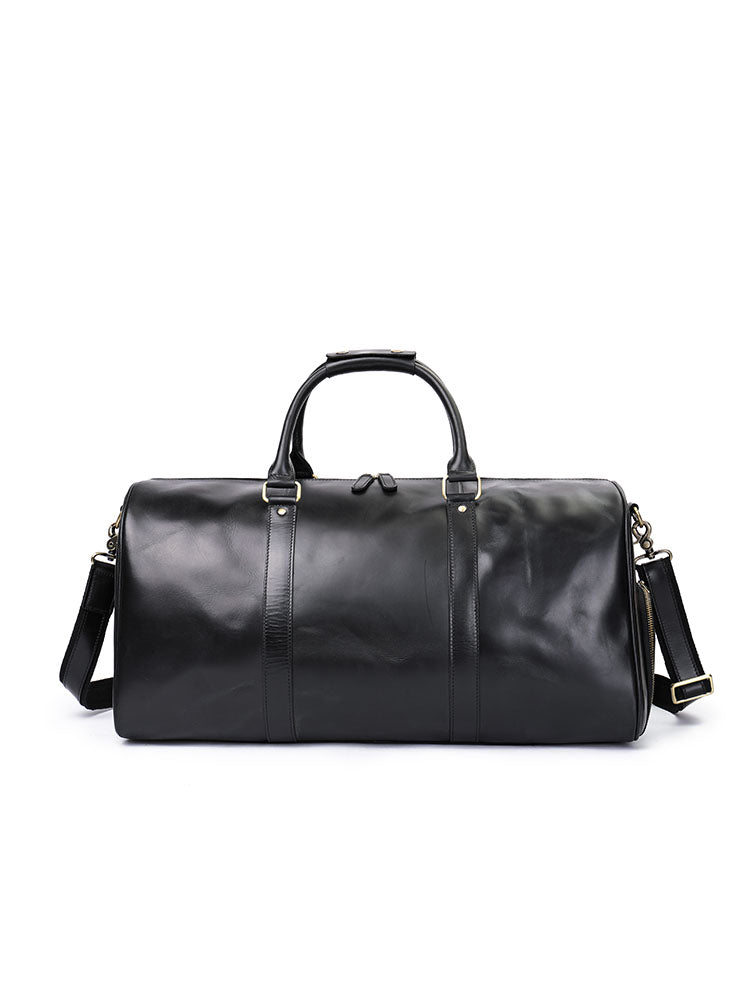 Premium Crazy Horse Leather Duffle Bag