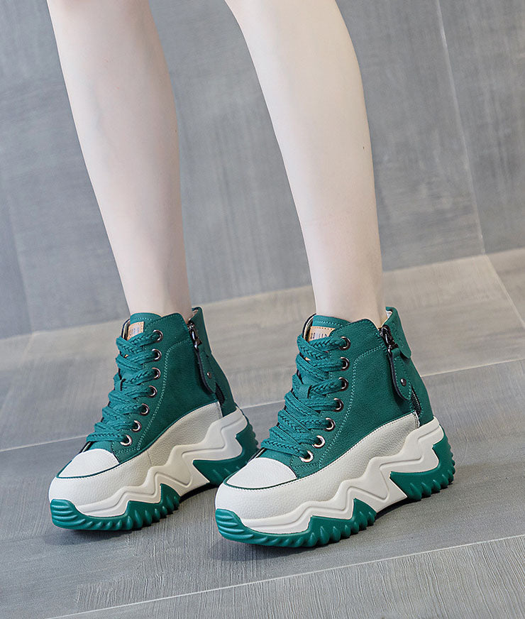 Women’s Trendy High-Top Platform Sneakers with 7cm Chunky Height
