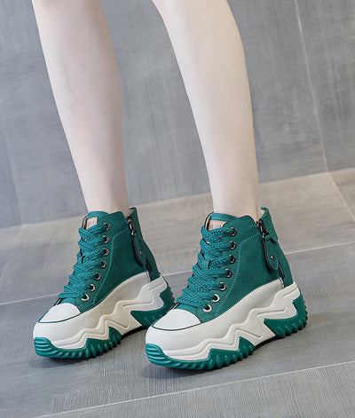 Women’s Trendy High-Top Platform Sneakers with 7cm Chunky Height