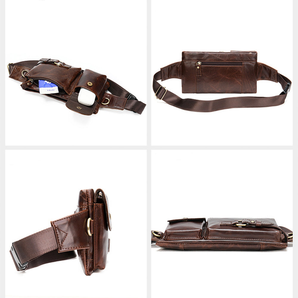Men's Genuine Leather Waist Bag