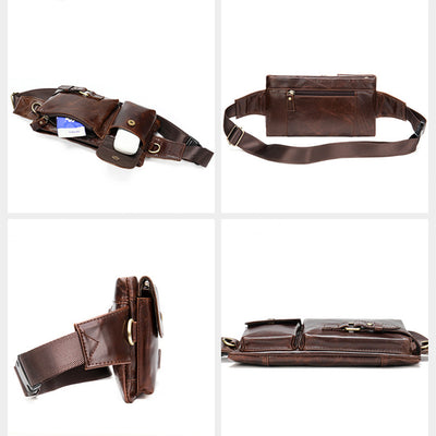 Men's Genuine Leather Waist Bag