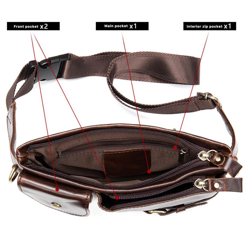 Men's Genuine Leather Waist Bag