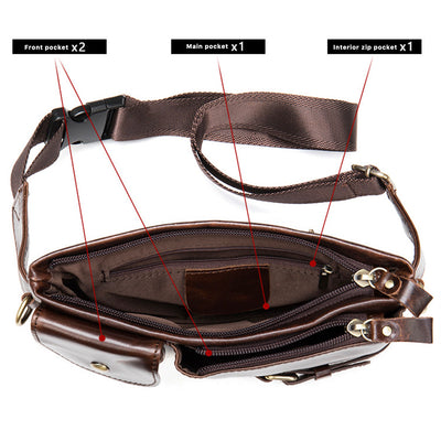 Men's Genuine Leather Waist Bag