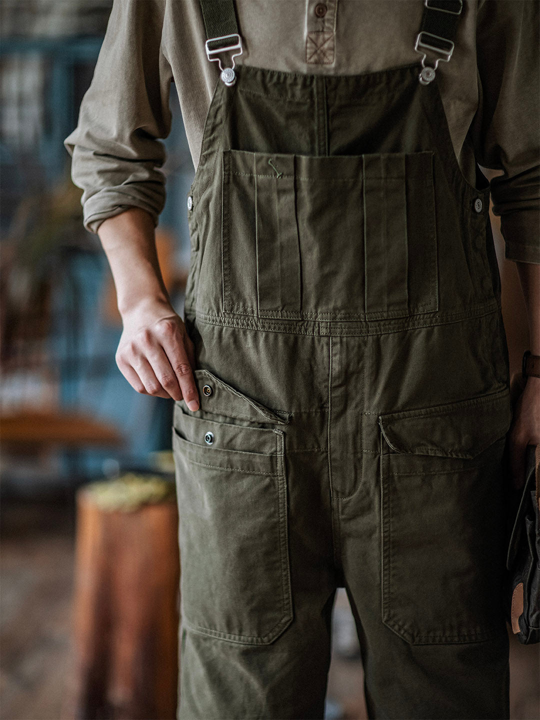 Men's Crafter Overalls with Flap Pockets