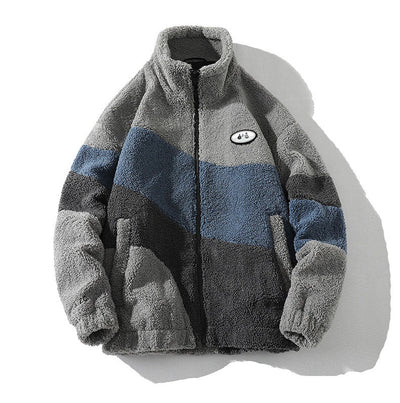 Men's Color-Block Sherpa Fleece Jackets